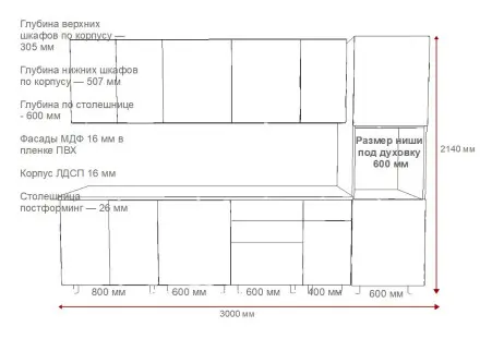 Кухня «Аликанте арт.25 - 3000»